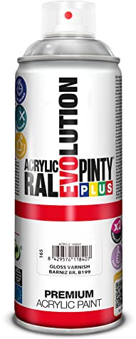 Evolution pinty color M123016 - Pintura spray acrilica 520 cc transparente brillante