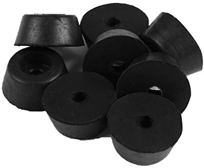sourcing map 8 Stück Gummifüße für Möbel Tisch Verstärker D25 x 20 x H12 mm | Lautsprecher Schrank Beinpolster