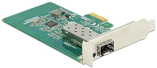 DELOCK Tarjeta PCI Express, Adaptador de Red, Tarjeta de Red Ethernet, 1 Ranura SFP Gigabit LAN