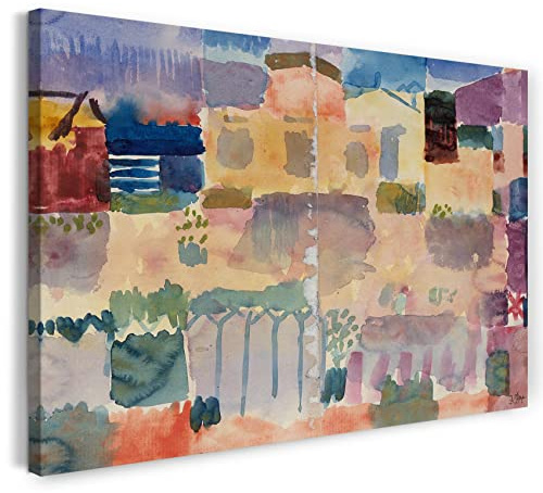 Printed Paintings Leinwand (120x80cm): Paul Klee - Garten in St. Germain, Das Europäische Viertei