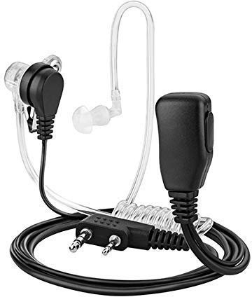 Auricolari, microfono e telecomando parla/ascolta a 2 poli, per radio Baofeng e Kenwood UV-5R, 888S, UV-52