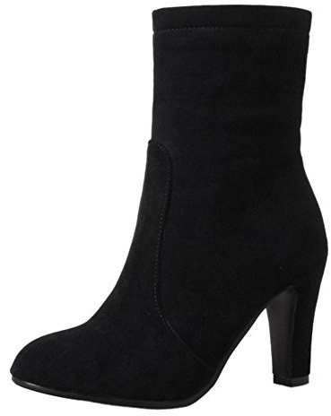 Onewus dam klänning stövlar med stiletto klack dragkedja stövel, - svart - 45 EU