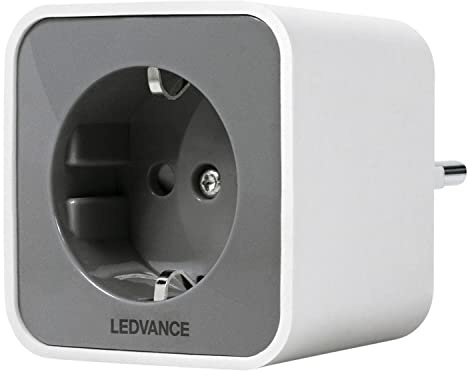 LEDVANCE Smart+ Plug, Zigbee Schaltbare Steckdose, für die Lichtsteuerung in Ihrem Smart Home, direkt kompatibel mit Echo Plus und Echo Show (2. Gen.), kompatibel mit Philips HUE Bridge, Einzel-Pack
