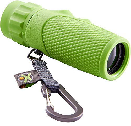HABA 305377 - Terra Kids Monokular, tragbares Fernrohr für Naturbeobachtungen mit Kindern, Outdoor-Tool aus Metall für Ausflüge in die Natur
