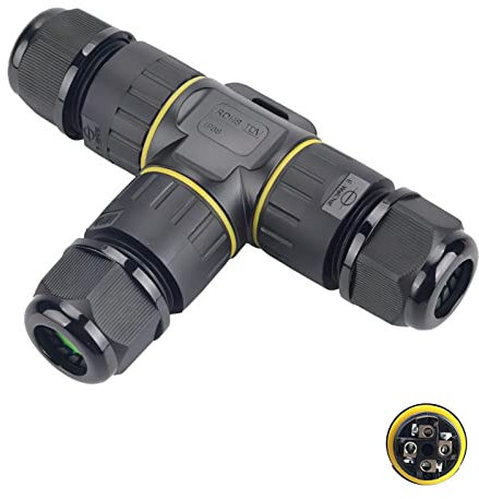 KLJ kabelverbinder wasserdicht，IP68 verbindungsklemmen 4 polig M20 Stecker Durchmesser 5-12mm wasserdichte kabelverbinder 3-Wege 4-poliger wasserdichter Steckverbinder