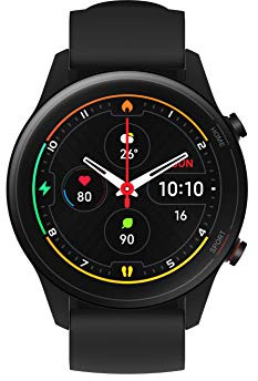 XIAOMI Mi Watch DE Version Smartwatch (1,39 AMOLED-HD-Display; Messung/Überwachung Blutsauerstoffgehalt Herzfrequenz Stresslevel Schlafzyklus; GPS; 17 Sportmodi; 5 ATM; 16 Tage Akkulaufzeit) Schwarz