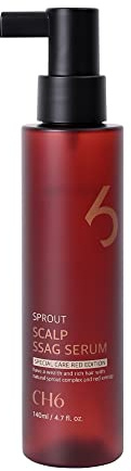 CH6 Scalp Ssag Serum Red Edition Hair Regrowth and Thinning Recover Condition Strengthen Root Antioxydant Sprout Extracts 140ml