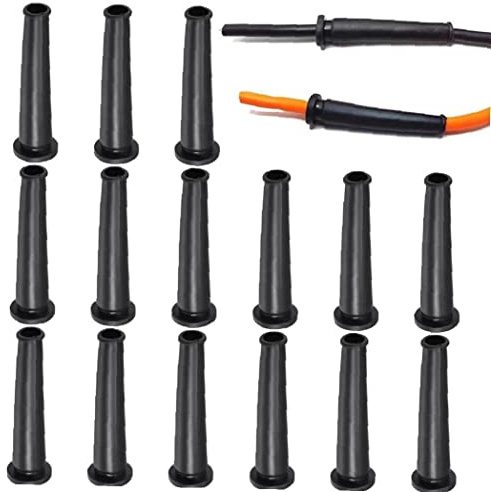 Lipfer Protector De Arranque De Cable 15 Piezas De Manga De Cable Manga De Manga Negra Protectora De Protección Protectora para Cable De Taladro Eléctrico