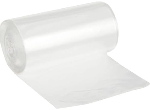 Bin Bags Clear Heavy Duty Wheelie Liners Refuse Sacks UK for Home Office Pet Bathroom, Made Strong Large Bags - Size options Available (20 Litres - 20 Count)