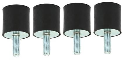 4 Stück M8 Gummilager Vibrationsdämpfung Silentblock für Luftkompressoren Dieselmotoren Wasserpumpen (VD30*30 M8*23)