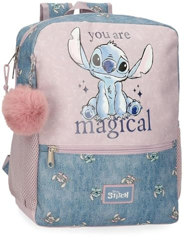 Disney Stitch You Are Magical Equipaje- Bolsa de Mensajero, Niñas, Azul