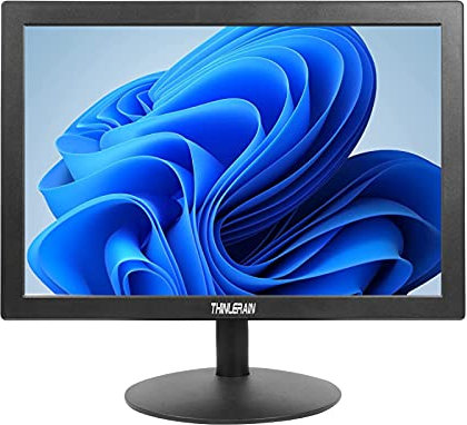 Thinlerain 15,4 Zoll Monitor 1400×900 HD 16:10 LED Bildschirm Small Monitor für Computer PC Windows 7/8/10 (60Hz, 5ms, VESA, HDMI, VGA), Eingebaute Lautsprecher