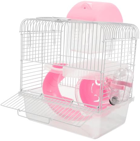 Supvox Doppelstöckiger Hamsterkäfig Für Kleine Haustiere Großer Rattenkäfig Mit Drahtgitter Für Hausmäuse Zum Schlafen Und Spielen