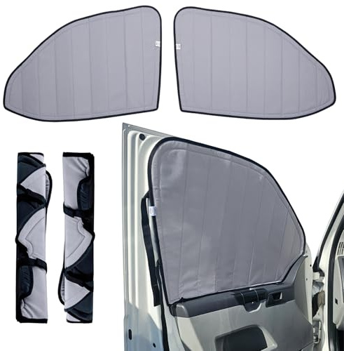 Living in a Bubble Isolierte Verdunkelungsabdeckungen für die vorderen Fenster des Volkswagen Transporter (Driver/Passenger Door T5)