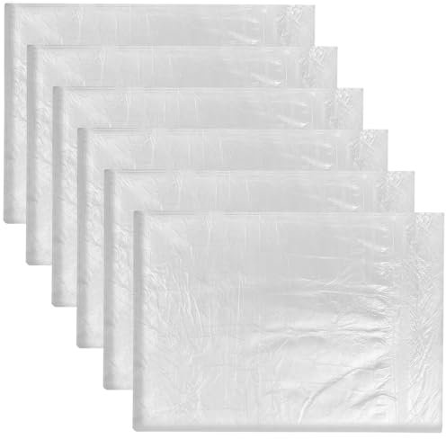 Diompirux 6 pellicole di copertura, 4 x 5 m, Telo Copritutto Multiuso in Polietilene, Telo Protettivo per Pittura Telo Impermeabile, Protezione della Superficie Durante la verniciatura e la tappezzeri