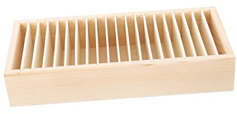 Anneome Holz-aufbewahrungsbox Mit Deckel Für Bänder Und Seile Praktischer Organizer Zur Aufbewahrung Von Bastelbändern Leicht Und Tragbar