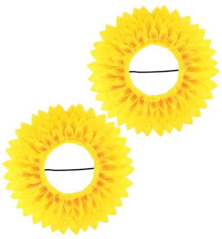 Alasum 2stücke Sonnenblumen-kopfbedeckung Für Junge Mädchen Blumenhut Für Kleine Mädchen Performance-requisiten Einzigartiges Design Für Partys Und Halloween