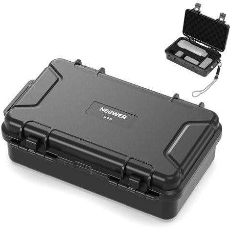 NEEWER AC022 Étui Rigide Compatible avec DJI Osmo Pocket 3 & Creator Combo Accessoires, IP67 étanche résistant aux Chocs Sac de Voyage Portable avec Inserts en Mousse sur Mesure et 17 Compartiments