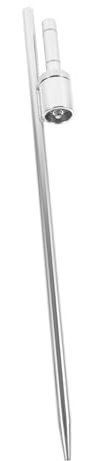 JOINPAYA Stainless Steel Flagpole Stand Sleeve Bearing 0.65-inch Inner Diameter Flagpole Holder Spike Chrome-plated Ground Spike Base Fixing