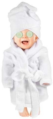 GALPADA Peignoir Garçon Fille avec Capuche Serviette De Bain Né Accessoire Photo