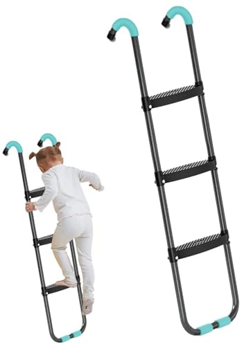 Universal Trampoline Ladder | Sturdy 2 or 3 Steps Design for Easy Access, Safe Climbing Solution for Trampolines