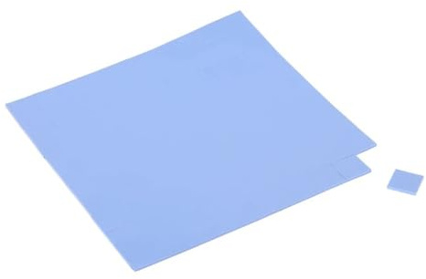 GOLUCY 100 Almohadillas térmicas for PC, Accesorios de computadora, 10 mm x 10 mm x 1 mm, disipador de Calor de Rejilla pequeña, Almohadilla de Silicona conductora de enfriamiento.