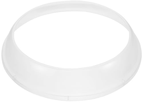 Adorainbow White Plastic Cotton Candy Maker Cover, Easy to Use and Install, Sturdy Replacement Guard for Cotton Candy Machine Accessories, for Home and Party Use