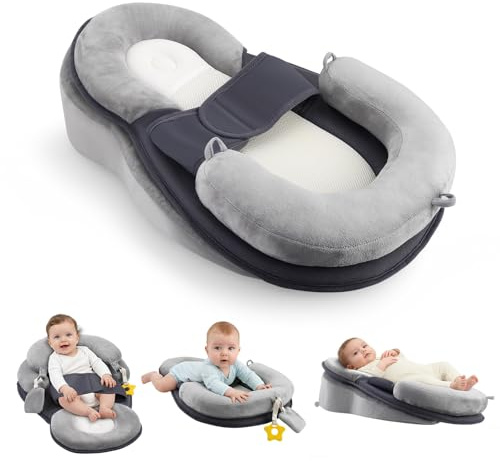 Normodic Mom Nursing Pillow Baby Feeding Support, Baby Wedge Pillow for Newborn, Baby Feeding Pillow Anti Overflow Feeding Pillow for Reducing Spit-Up, Safety Nursing Pillow