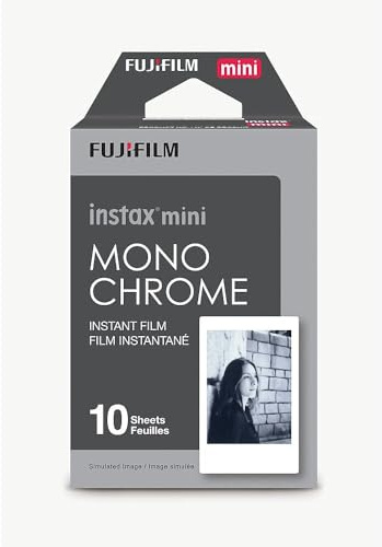 Fujifilm 16531960 2 Lot de 10 Films instantanés monochromes pour Instax Mini Noir/Blanc