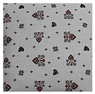 Hossner Tischdecke, Mitteldecke ROMANTIK 85x85cm weiß rot