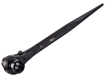Metall Gerüstbauratsche Gerüstbauknarre Gerüstratsche Gerüstknarre 19 x 22 mm schwarz