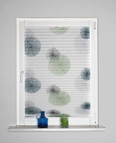 Home fashion UP & DOWN PLISSEE Rawlins, BLAU GRÜN, 130 X 40 cm, 9