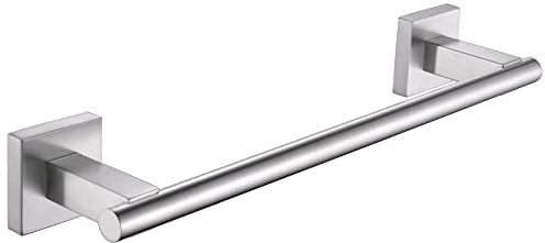 Suyar SUS304 - Barra portasciugamani da bagno da 35,5 cm, in acciaio inox, per armadietti da cucina, strofinacci, da parete, in nichel spazzolato