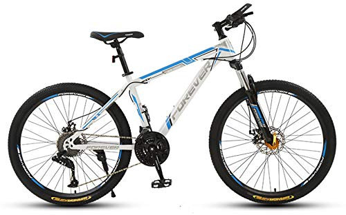 Mountainbike für Erwachsene, 26-Zoll-Herren-Doppelscheibenbremse, Hardtail-Mountainbike, Verstellbarer Fahrradsitz, Rahmen aus Kohlenstoffstahl, A-26 Zoll, 30 Geschwindigkeiten