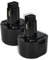 vhbw 2x batteria sostituisce ELU EZWA29, EZWA30, EZWA31, EZWA37 per attrezzo da lavoro (1500 mAh, NiMH, 9,6 V)
