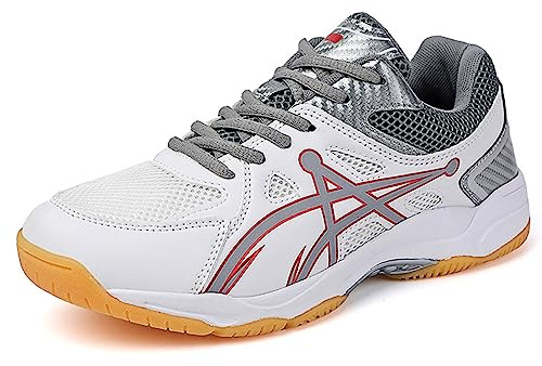 SDEQA Badmintonskor för vuxna, herrar, barn Tennis Squash Sneakers Träningsskor för inomhusplan för squash volleyboll,B,41 EU