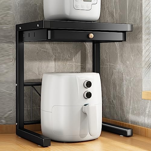 CASOTA Microwave Oven Rack Electric Oven Holder Shelf Durable Electric Oven Holder Shelf Modern Kitchen Decor Suitable For Electric Oven, Microwave Oven