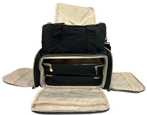 Nagellack Organizer Tasche Nagellack Reisetasche Für 48 Nagellackflaschen Und 1 LED-Nagellampe, Nagellack Aufbewahrung Tasche Für Nageldesign Zubehör