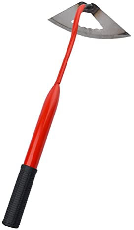 Wifehelper Azada de Acero Manual para Plantar Jardín, Herramienta Portátil de Acero para Deshierbar y Aflojar el Suelo, Azada Manual Pequeña para Jardín, Raspador de Malas Hierbas para (#1)