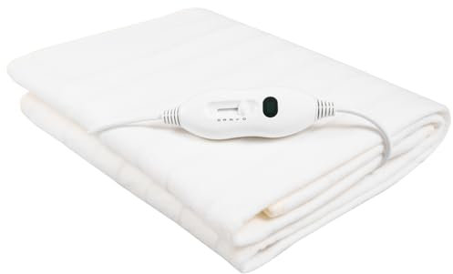 Max Star Calienta Camas Electrico Individual 150 x 80cm 3 Niveles de Calor 60W Proteccion Sobre-Calentamiento Apto para Lavadoras Cubre Colchon Manta Electrica (Individual 150 x 80cm)