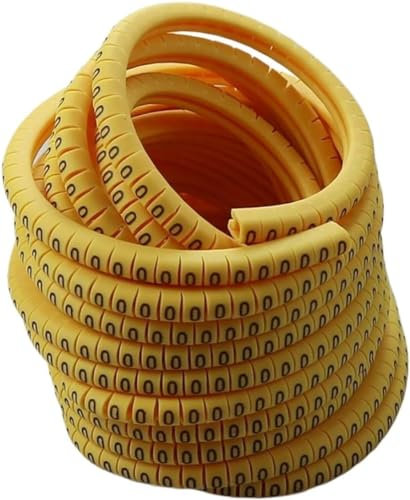 Kabelbinder, Mehrzweck-Kabelbinder, starke, langlebige Kabelhülse, 0,5–35 mm, gelbe Kabelmarkierung, Pflaumenschläuche, 0–9, verschiedene Nummern, Kabelbinder (Farbe: 16 mm², 100 Stück) (Farbe: 25 mm²