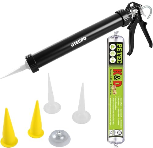 TECPO Kartuschenpresse Pistole, 600ml mit Karosserie Dichtmasse, 600ml