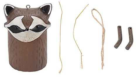 Carillons éoliens, Carillon Suspendu Carillon à Vent Memorial Carillon à vent Animaux Rustiques Carillon à Vent pour Intérieur et Extérieur Maison Jardin Jardin Patio (D panda)