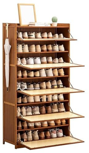 Schuhschrank-Organizer, Mehrzweck-Schuhregal-Aufbewahrung, stabiler Schuhschrank, Schuhturm-Regal for Zuhause, for Schlafzimmer, for Flur, Schlafzimmer, Eingangsbereich, Schlafsaal(Nine Floors,80cm)