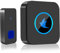 Timbre Inalámbrico, Kit de Timbre Inalámbrico Exterior Impermeable, Timbre de Puerta de 1000 pies, 5 Niveles de Volumen, con 55 Melodías y Flash Led para el Hogar Oficina Hotel, Negro