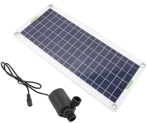 Panel-Wasserpumpen-Set, 30 W, Polysilizium, Panel-Brunnenpumpen-Set für Sonnenbetriebene Springbrunnen, Teich, Roponik, Gärten, Hausgarten