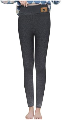 Weihnachtliche Fleece-gefütterte Leggings, weiche Hose, Thermo-Fleece-gefütterte Leggings für Damen, warme Thermo-Leggings, Winterhose, kaltes Wetter, dicke Samt-Strumpfhose, bequeme Schneehose,