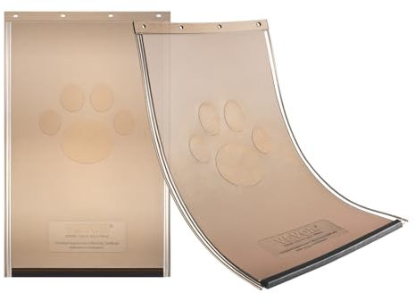 VEVOR Ersatzklappe für Haustiertür, kompatibel mit (VEVOR) Haustiertüren, 209,6 x 311,2 mm, langlebigere wetterbeständige verdickte PVC-Ersatzklappe für Hundetür mit langem Magnetstreifen (M)