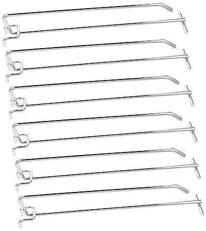 SOLUSTRE 6stücke Metall Pegboard Haken Für Stecktafeln Und Hakenhalter Für Artikel Und Preisartikelanzeige Installieren Und Vielseitig Einsetzbar