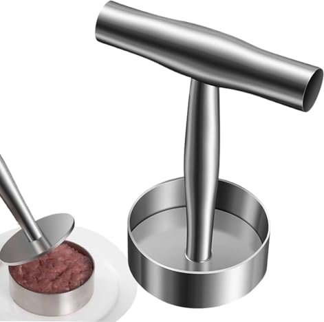 Prensa de hamburguesas, prensa de hamburguesas para aplastar hamburguesas | Accesorios de cocina, utensilios antiadherentes, herramienta de acero inoxidable para cocinar a la parrilla